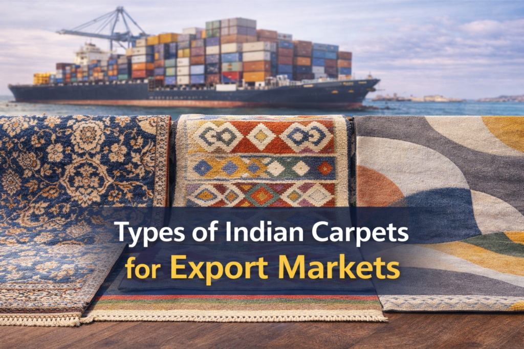 Types of Indian Carpets for Export Markets